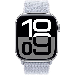 APPLE WATCH 10 GPS ALUMINIUM SILVER MWWD3 42MM BLUE CLOUD SPORT LOOP