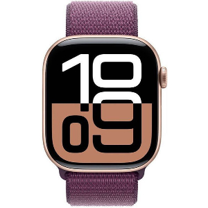 APPLE WATCH 10 GPS ROSE GOLD MWWK3 42MM PLUM SPORT LOOP
