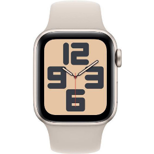 APPLE WATCH SE 2024 ALUMINIUM STARLIGHT 40MM MXEG3 WITH STARLIGHT SPORT BAND M/L