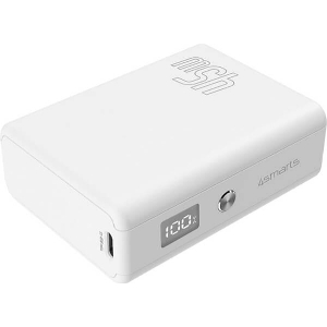 4SMARTS POWERBANK 45W 10000MAH LCD 2X TYPE-C WHITE