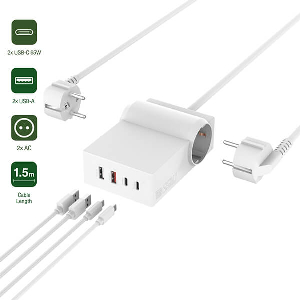 4SMARTS POWER STRIP DESK GAN 65W USB TYPE-C