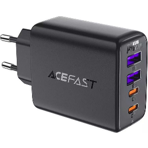 ACEFAST A61 WALL CHARGER 45W 3A 2X USB-A + 2X TYPE-C BLACK