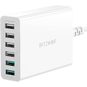 BLITZWOLF BW-S15 CHARGER 6-PORT USB QC 3.0 60W WHITE