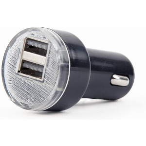 ENERGENIE 2-PORT USB CAR CHARGER 2.1 A BLACK