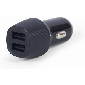 ENERGENIE 2-PORT USB CAR CHARGER 4.8 A BLACK