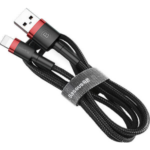 BASEUS CAFULE CABLE USB LIGHTNING 2.4A 1M RED BLACK