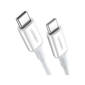 CHARGING CABLE UGREEN US264 TYPE-C/TYPE-C WHITE 2M 60520 3A