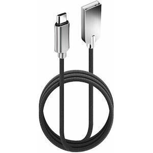 FORCELL CARBON CABLE USB TO MICRO 2.4A CB-03A BLACK 1M