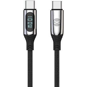 FOREVER LCD CABLE USB TYPE-C TO TYPE-C 1M 100W BLACK