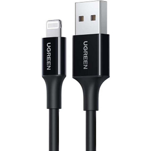 UGREEN CHARGING CABLE MFI US155 I6 BLACK 1M 80822 2.4A