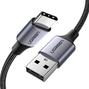 UGREEN CHARGING CABLE US288 TYPE-C BLACK 1M 60126 3A