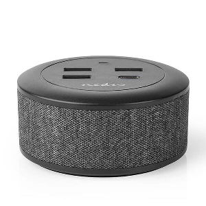 NEDIS FSCSPD100BK WALL CHARGER 1X 3.0A / 3X 2.1A PORT TYPE: 1X USB-C/3X USB-A 30W