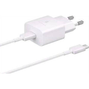 SAMSUNG WALL CHARGER 25W 3A USB TYPE-C WHITE + CABLE TYPE-C EP-T2510XW