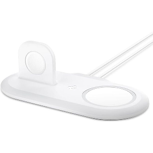 SPIGEN MAGSAFE CHARGER & APPLE WATCH STAND 2 IN 1 MAG FIT DUO WHITE