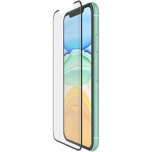 BELKIN F8W972ZZBLK TEMPERED CURVE BLACK EDGE TO EDGE WITH EASY INSTALLATION TRAY IPHONE 11