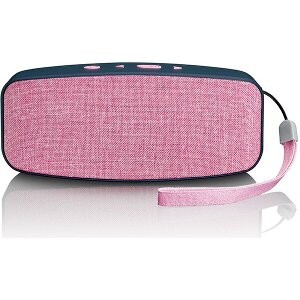 LENCO BT-130PK STEREO BLUETOOTH SPEAKER PINK FABRIC