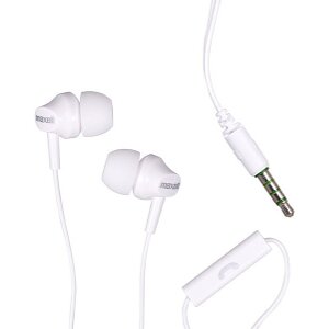 MAXELL EB-875 COLOR BUDS EARPHONES WITH MICROPHONE IN-EAR WHITE