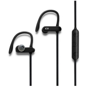 QOLTEC 50826 SPORTS IN-EAR HEADPHONES WIRELESS BT WITH MICROPHONE SUPER BASS BLACK