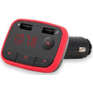 SAVIO TR-10 FM TRANSMITTER WITH BLUETOOTH + DUAL USB CAR CHARGER 2A