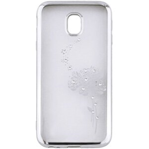 BEEYO ROSES BACK COVER CASE FOR HUAWEI P SMART SILVER