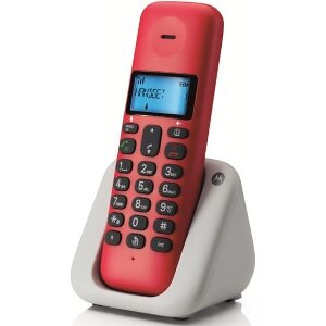 MOTOROLA T301 DECT CORDLESS PHONE CHERRY GR