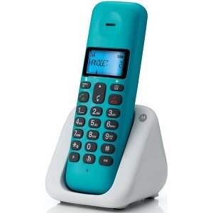 MOTOROLA T301T DECT CORDLESS PHONE TURQOISE GR