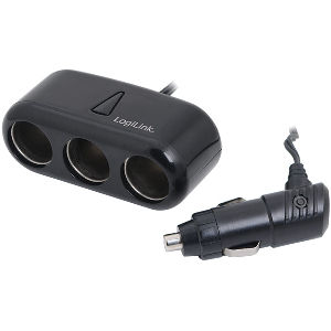 LOGILINK PA0038 3-PORT CAR CIGARETTE LIGHTER SPLITTER