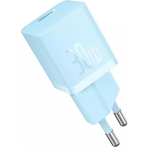 BASEUS MINI WALL CHARGER GAN5 30W BLUE
