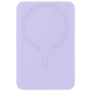 BASEUS WIRELESS POWERBANK QI 10000MAH MINI MAGNETIC MAGSAFE 20WATT PURPLE