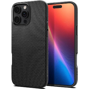 SPIGEN LIQUID AIR MATTE BLACK FOR IPHONE 16 PRO MAX