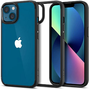 SPIGEN ULTRA HYBRID FOR IPHONE 13 MATTE BLACK