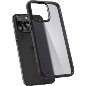 SPIGEN ULTRA HYBRID FROST BLACK FOR IPHONE 15 PRO MAX