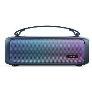 AKAI ABTS-08 ΦΟΡΗΤΟ ΗΧΕΙΟ BLUETOOTH ΜΕ AWS USB AUX FM LED 8W RMS BLUE