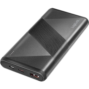 LOGILINK PA0275 POWER BANK 10000MAH 1X USB-A QC 3.0 1X USB-C PD 2.0, 2 IN 1 CABLE