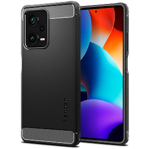 SPIGEN RUGGED ARMOR BLACK FOR XIAOMI REDMI NOTE 12 PRO+ 5G