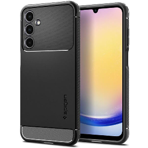 SPIGEN RUGGED ARMOR MATTE BLACK FOR SAMSUNG GALAXY A25 5G