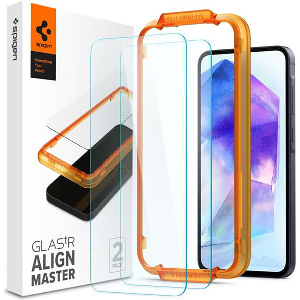SPIGEN GLASS TR ALIGNMASTER 2 PACK - SAMSUNG GALAXY A55