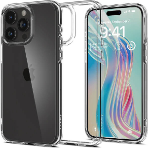 SPIGEN ULTRA HYBRID CRYSTAL CLEAR FOR IPHONE 15 PRO MAX