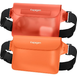 SPIGEN AQUA SHIELD WATERPROOF WAIST BAG A620 2 PACK SUNSET ORANGE