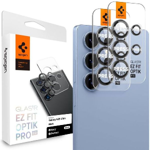 SPIGEN GLASS TR EZ FIT OPTIK PRO HD 2 PACK BLACK FOR SAMSUNG GALAXY S25 ULTRA