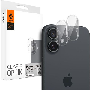 SPIGEN GLASS TR OPTIK 2 PACK CRYSTAL CLEAR FOR IPHONE 16/16 PLUS