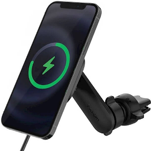 SPIGEN ONETAP MAGFIT CAR MOUNT ITS12W BLACK (MAGSAFE/WIRELESS CHARGING/AIR VENT)