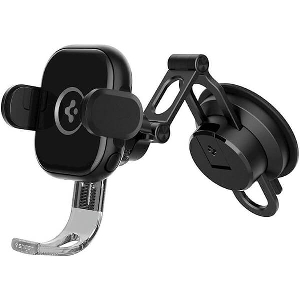 SPIGEN ONETAP UNIVERSAL WIRELESS CAR CHARGER FOR DASHBOARD / WINDSHIELD BLACK UTS35W