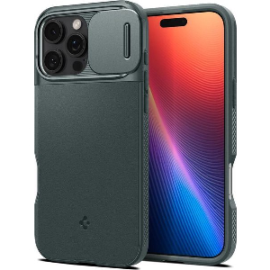 SPIGEN OPTIK ARMOR MAGSAFE ABYSS GREEN FOR IPHONE 16 PRO