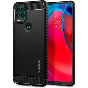 SPIGEN RUGGED ARMOR BLACK FOR MOTOROLA MOTO G STYLUS 5G