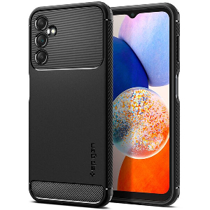 SPIGEN RUGGED ARMOR BLACK FOR SAMSUNG GALAXY A14 5G