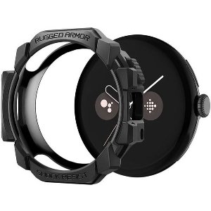 SPIGEN RUGGED ARMOR MATTE BLACK FOR GOOGLE PIXEL WATCH 3/2/1 (41MM)