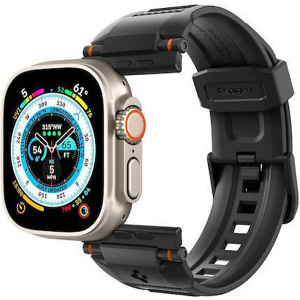 SPIGEN RUGGED ULTRA BAND MATTE BLACK FOR APPLE WATCH 49MM/45MM/44MM/42MM