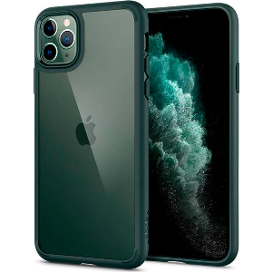 SPIGEN ULTRA HYBRID CASE FOR IPHONE 11 PRO MIDNIGHT GREEN