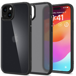 SPIGEN ULTRA HYBRID FROST BLACK FOR IPHONE 15 PLUS